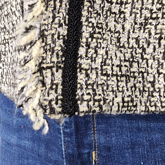 Van Heusen Studio Black Tweed Blazer Jacket Size M - Picture 4 of 9